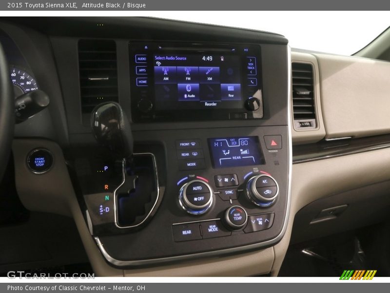 Attitude Black / Bisque 2015 Toyota Sienna XLE