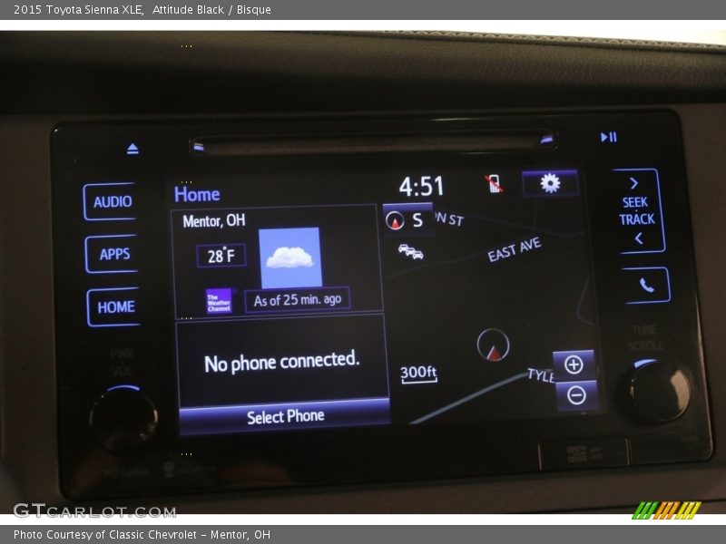 Attitude Black / Bisque 2015 Toyota Sienna XLE