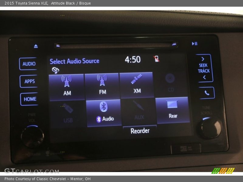 Attitude Black / Bisque 2015 Toyota Sienna XLE