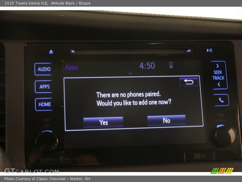 Attitude Black / Bisque 2015 Toyota Sienna XLE