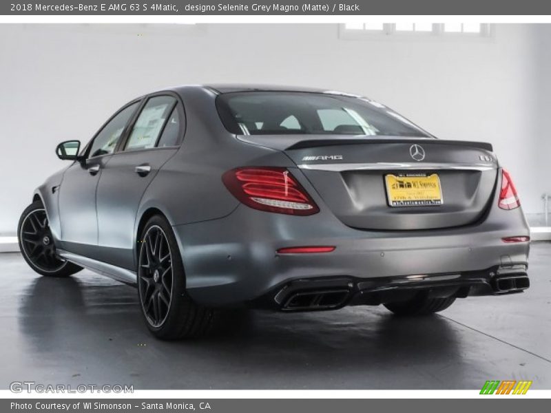 designo Selenite Grey Magno (Matte) / Black 2018 Mercedes-Benz E AMG 63 S 4Matic