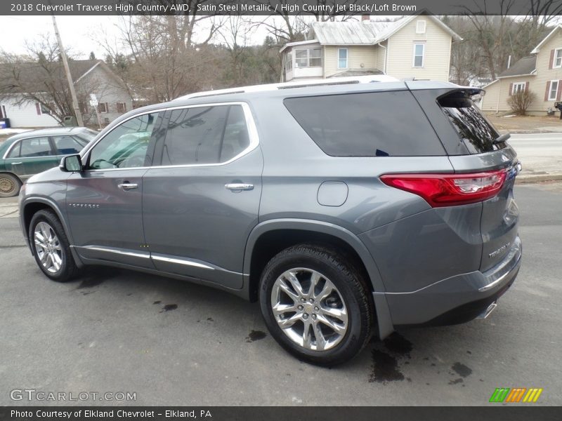 Satin Steel Metallic / High Country Jet Black/Loft Brown 2018 Chevrolet Traverse High Country AWD