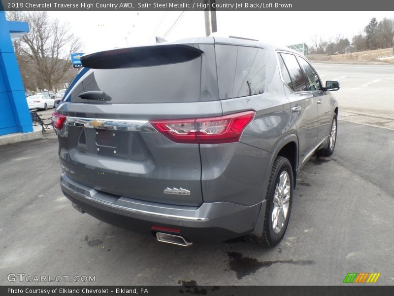 Satin Steel Metallic / High Country Jet Black/Loft Brown 2018 Chevrolet Traverse High Country AWD