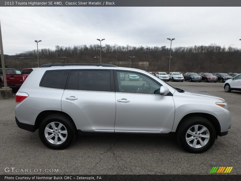 Classic Silver Metallic / Black 2013 Toyota Highlander SE 4WD