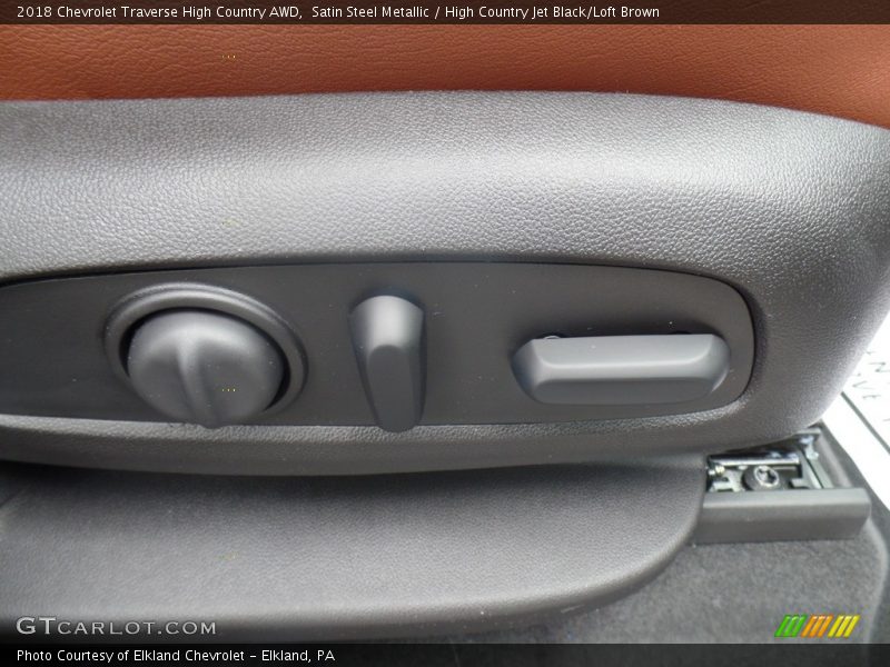 Satin Steel Metallic / High Country Jet Black/Loft Brown 2018 Chevrolet Traverse High Country AWD