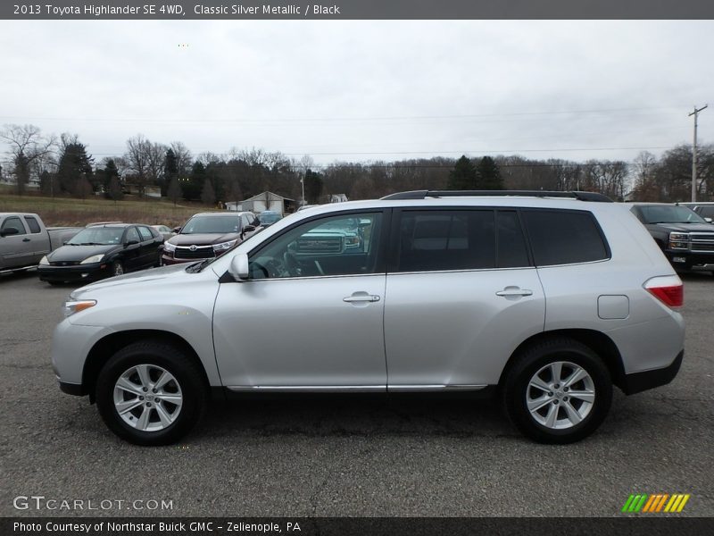 Classic Silver Metallic / Black 2013 Toyota Highlander SE 4WD