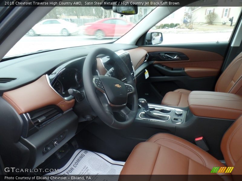 Satin Steel Metallic / High Country Jet Black/Loft Brown 2018 Chevrolet Traverse High Country AWD