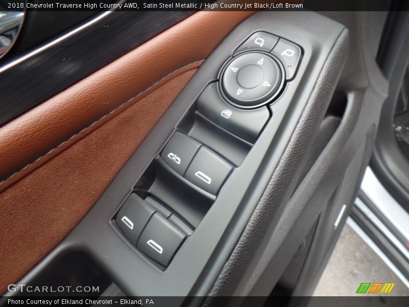 Satin Steel Metallic / High Country Jet Black/Loft Brown 2018 Chevrolet Traverse High Country AWD