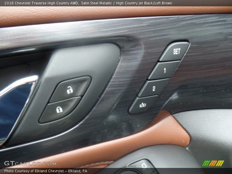Satin Steel Metallic / High Country Jet Black/Loft Brown 2018 Chevrolet Traverse High Country AWD