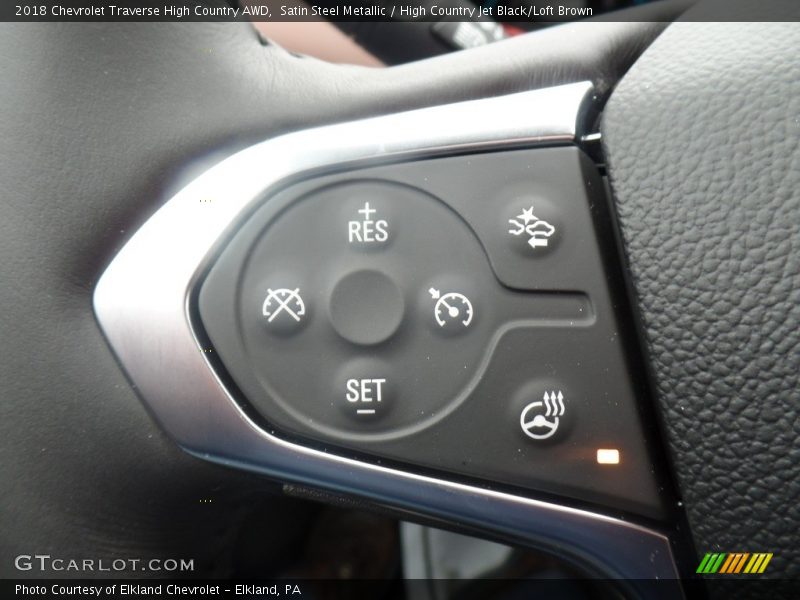 Satin Steel Metallic / High Country Jet Black/Loft Brown 2018 Chevrolet Traverse High Country AWD