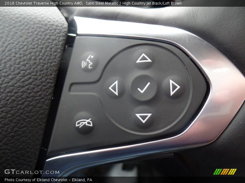 Satin Steel Metallic / High Country Jet Black/Loft Brown 2018 Chevrolet Traverse High Country AWD