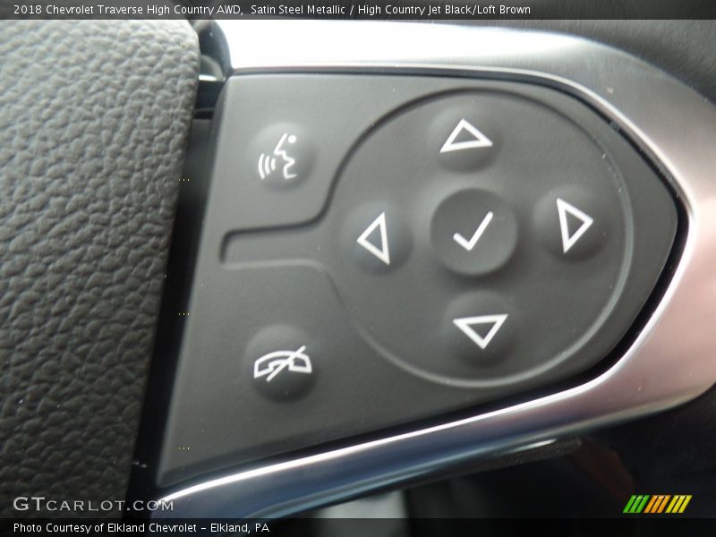 Satin Steel Metallic / High Country Jet Black/Loft Brown 2018 Chevrolet Traverse High Country AWD
