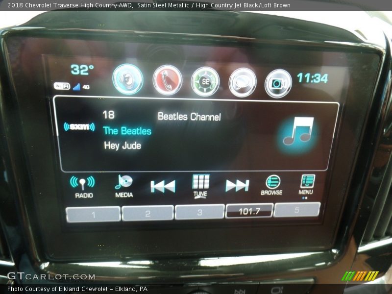 Satin Steel Metallic / High Country Jet Black/Loft Brown 2018 Chevrolet Traverse High Country AWD
