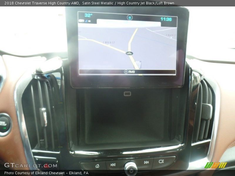 Satin Steel Metallic / High Country Jet Black/Loft Brown 2018 Chevrolet Traverse High Country AWD