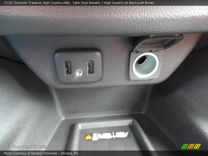 Satin Steel Metallic / High Country Jet Black/Loft Brown 2018 Chevrolet Traverse High Country AWD