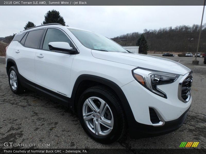 Summit White / ­Jet Black 2018 GMC Terrain SLE AWD