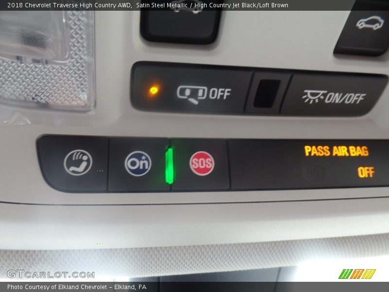 Satin Steel Metallic / High Country Jet Black/Loft Brown 2018 Chevrolet Traverse High Country AWD