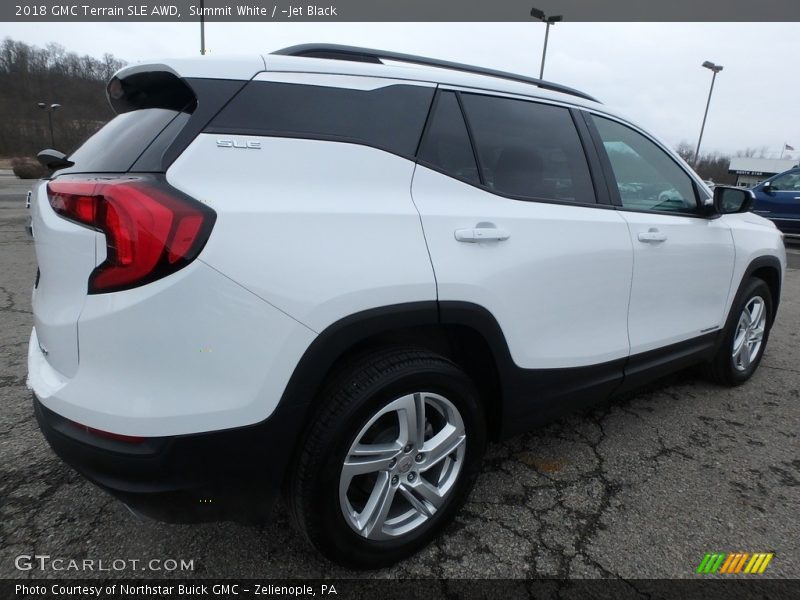 Summit White / ­Jet Black 2018 GMC Terrain SLE AWD