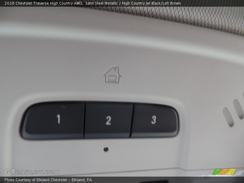 Satin Steel Metallic / High Country Jet Black/Loft Brown 2018 Chevrolet Traverse High Country AWD