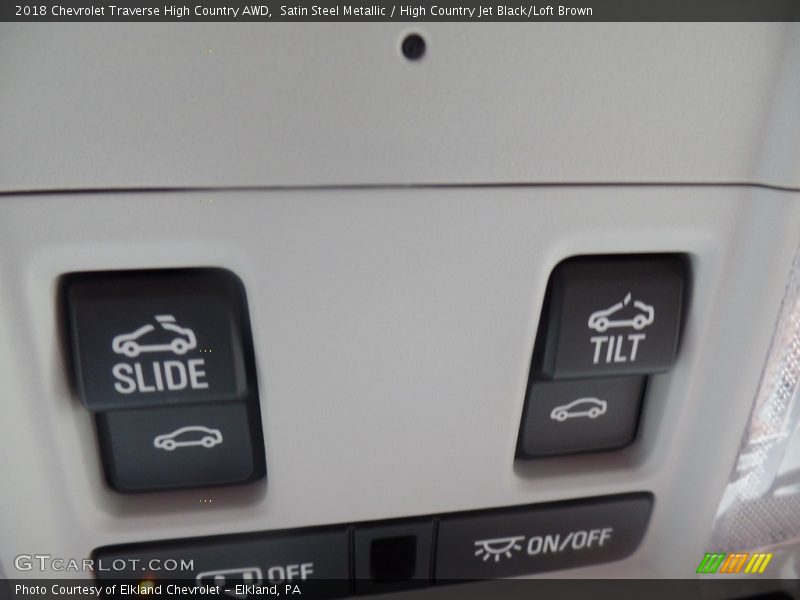 Satin Steel Metallic / High Country Jet Black/Loft Brown 2018 Chevrolet Traverse High Country AWD