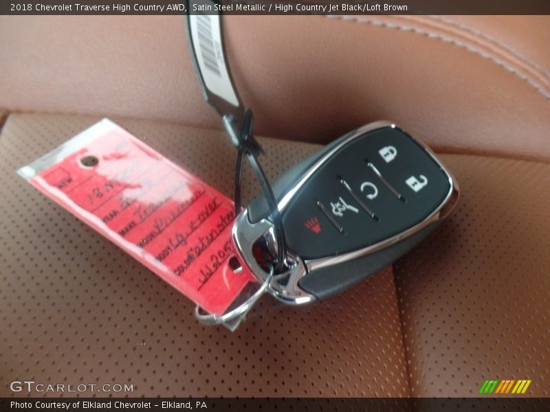 Satin Steel Metallic / High Country Jet Black/Loft Brown 2018 Chevrolet Traverse High Country AWD