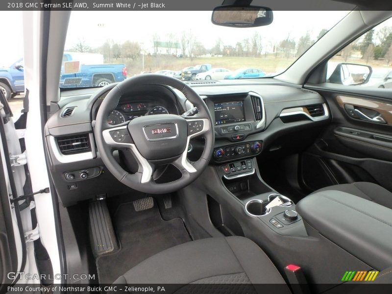 Summit White / ­Jet Black 2018 GMC Terrain SLE AWD