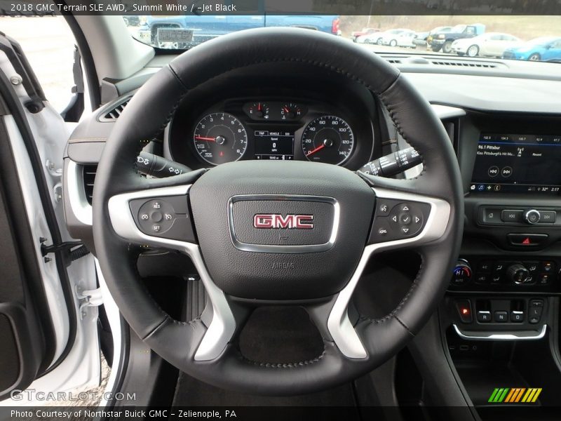 Summit White / ­Jet Black 2018 GMC Terrain SLE AWD