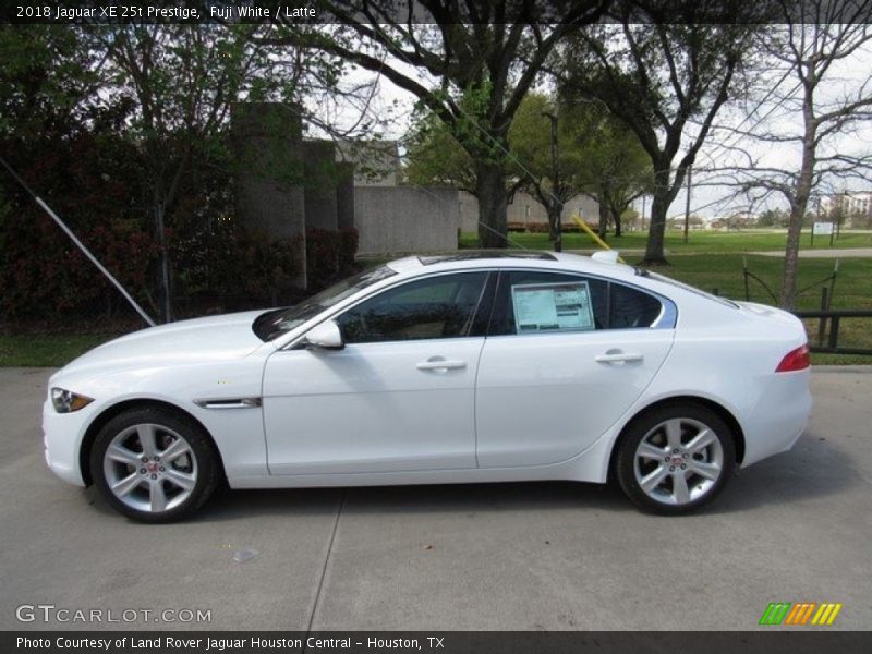 Fuji White / Latte 2018 Jaguar XE 25t Prestige