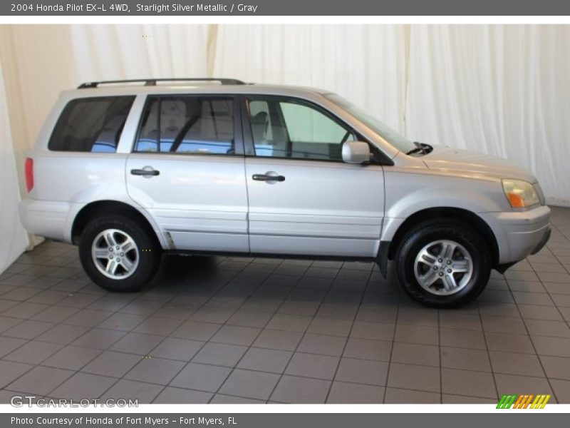 Starlight Silver Metallic / Gray 2004 Honda Pilot EX-L 4WD