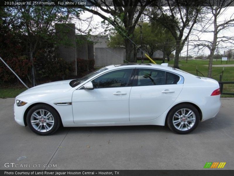 Fuji White / Latte 2018 Jaguar XE 25t Premium