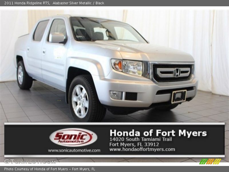 Alabaster Silver Metallic / Black 2011 Honda Ridgeline RTS