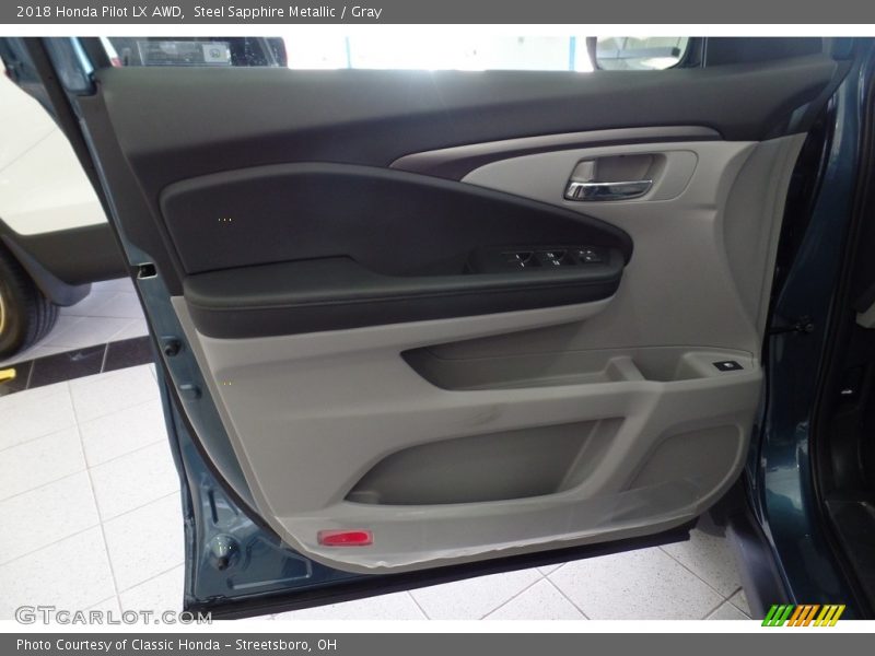 Steel Sapphire Metallic / Gray 2018 Honda Pilot LX AWD
