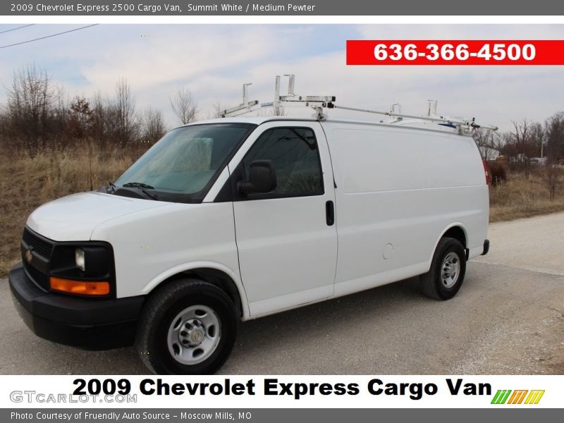 Summit White / Medium Pewter 2009 Chevrolet Express 2500 Cargo Van