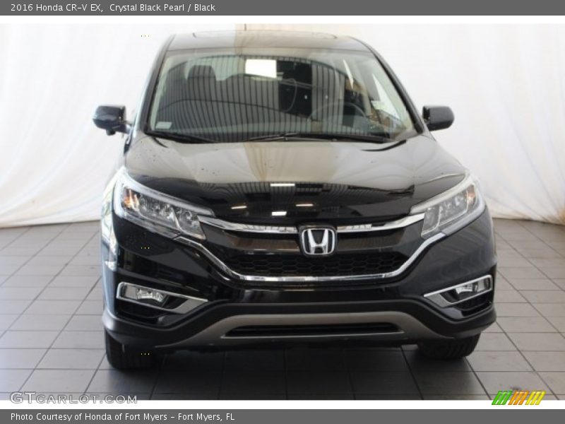 Crystal Black Pearl / Black 2016 Honda CR-V EX