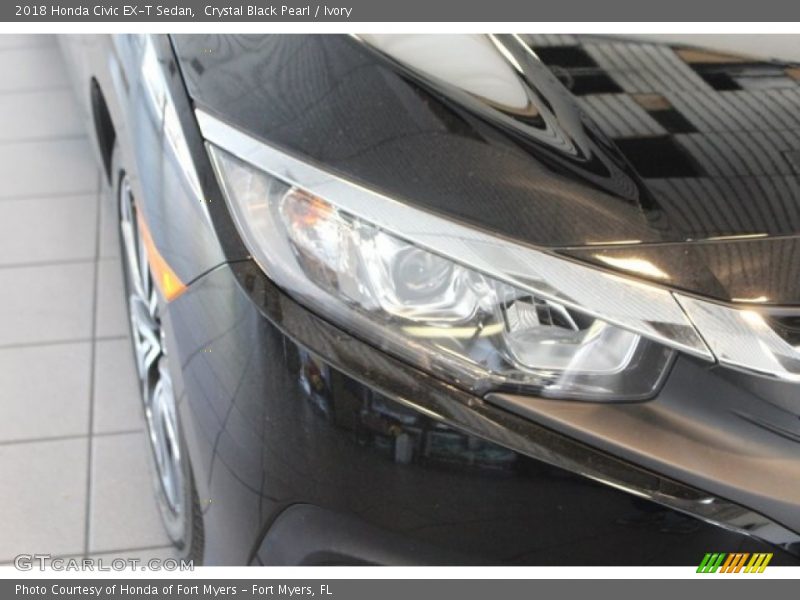 Crystal Black Pearl / Ivory 2018 Honda Civic EX-T Sedan