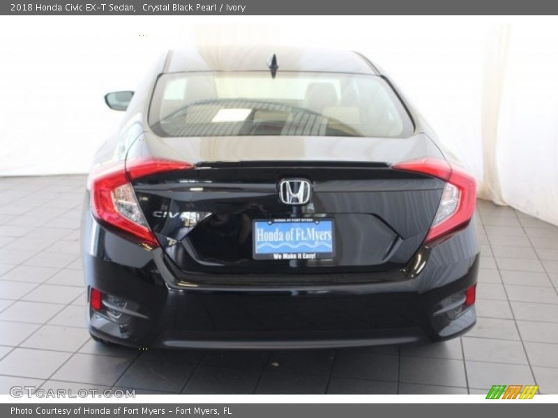 Crystal Black Pearl / Ivory 2018 Honda Civic EX-T Sedan