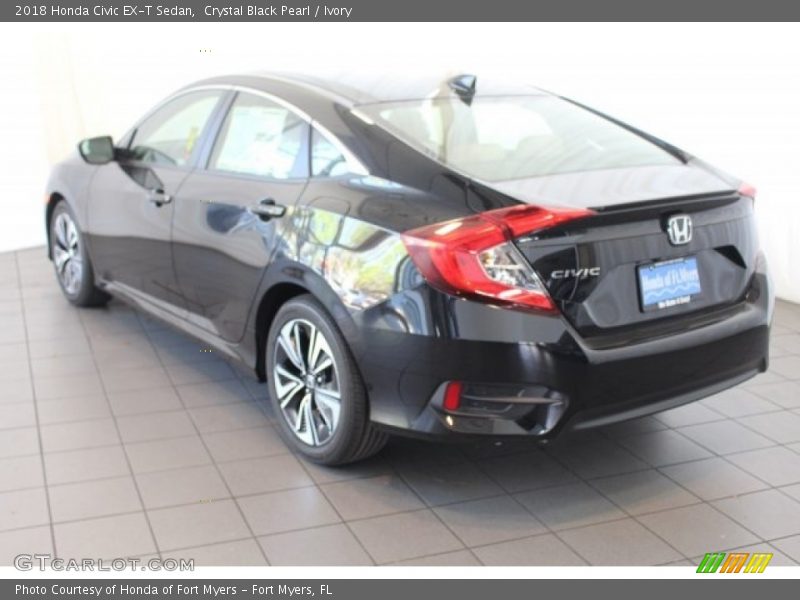 Crystal Black Pearl / Ivory 2018 Honda Civic EX-T Sedan