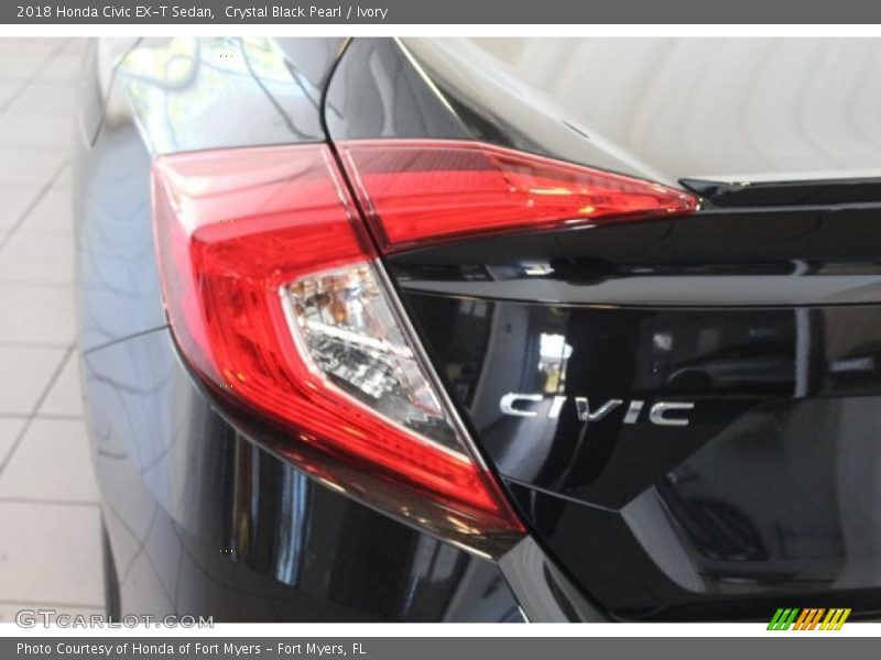 Crystal Black Pearl / Ivory 2018 Honda Civic EX-T Sedan