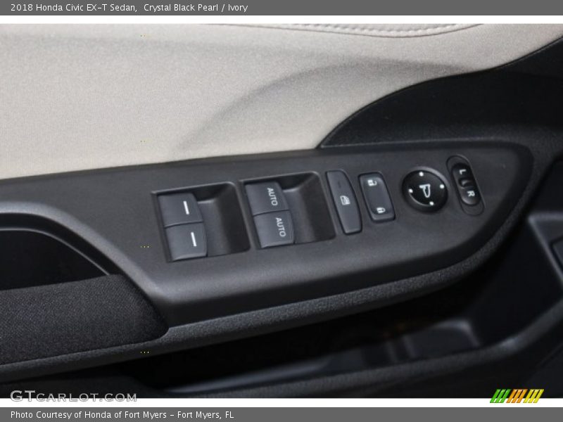 Crystal Black Pearl / Ivory 2018 Honda Civic EX-T Sedan