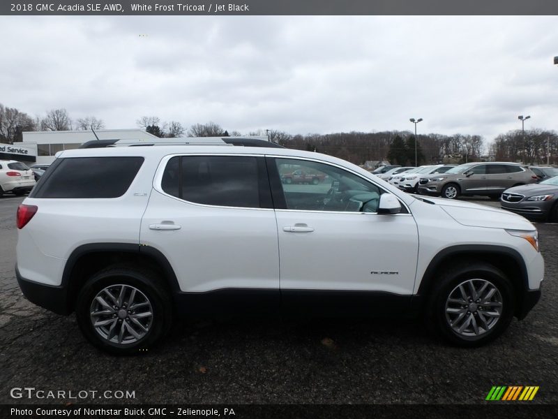 White Frost Tricoat / Jet Black 2018 GMC Acadia SLE AWD