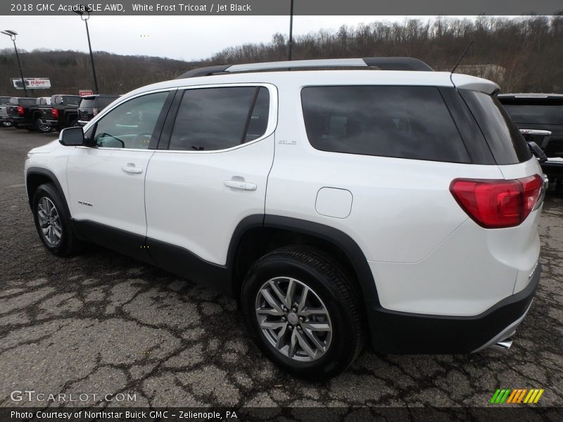 White Frost Tricoat / Jet Black 2018 GMC Acadia SLE AWD