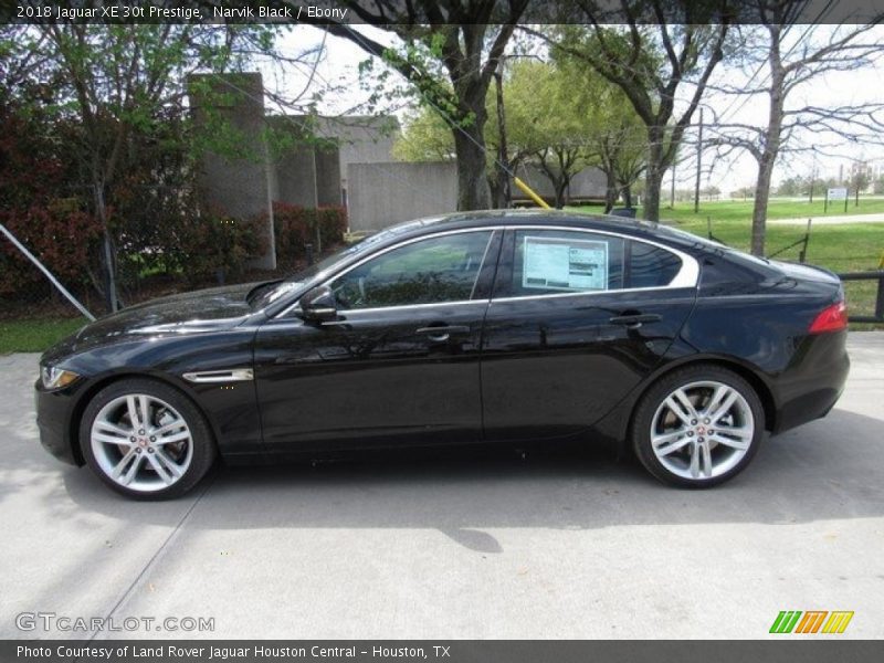 Narvik Black / Ebony 2018 Jaguar XE 30t Prestige