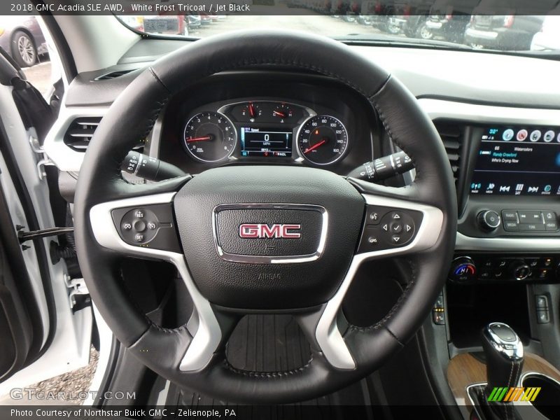 White Frost Tricoat / Jet Black 2018 GMC Acadia SLE AWD