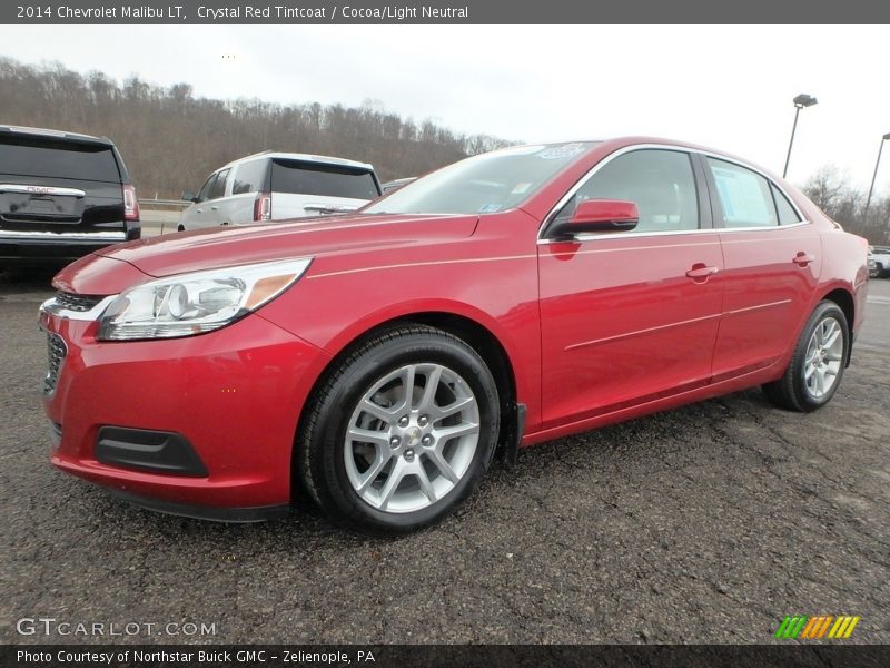 Crystal Red Tintcoat / Cocoa/Light Neutral 2014 Chevrolet Malibu LT