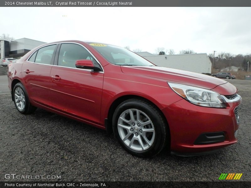 Crystal Red Tintcoat / Cocoa/Light Neutral 2014 Chevrolet Malibu LT