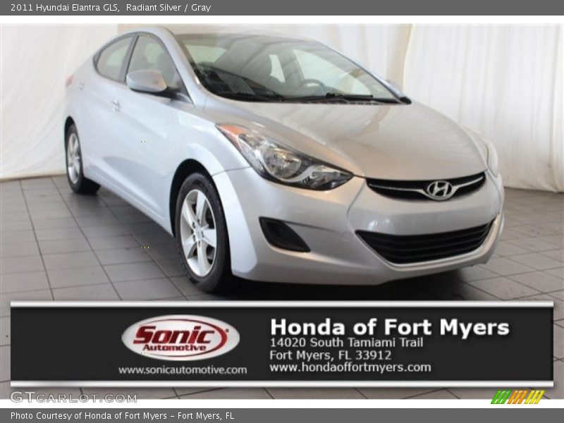 Radiant Silver / Gray 2011 Hyundai Elantra GLS
