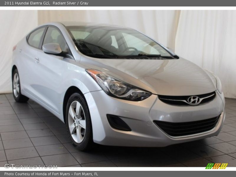 Radiant Silver / Gray 2011 Hyundai Elantra GLS