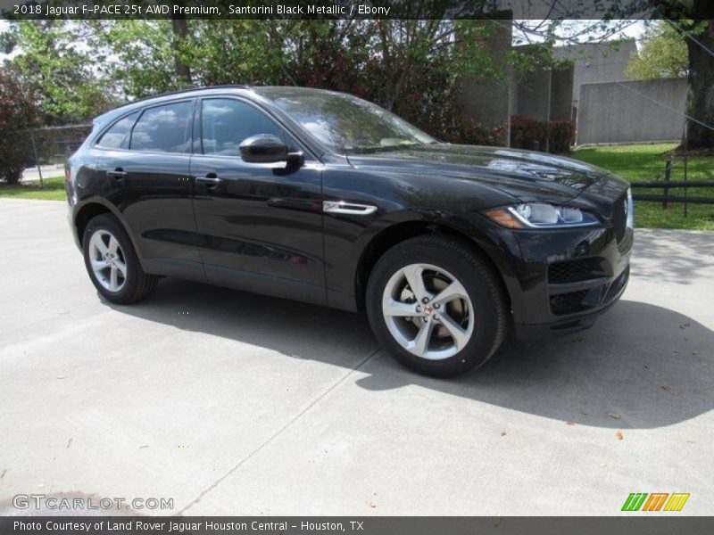 Santorini Black Metallic / Ebony 2018 Jaguar F-PACE 25t AWD Premium