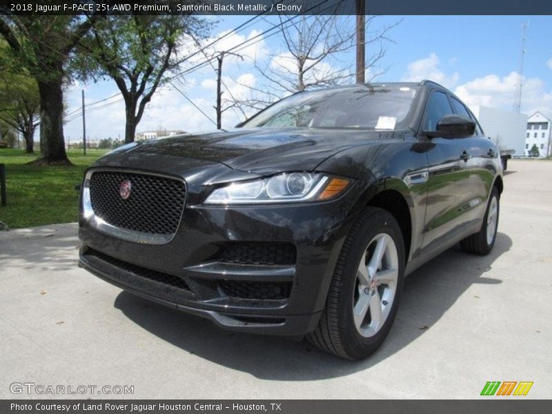 Santorini Black Metallic / Ebony 2018 Jaguar F-PACE 25t AWD Premium