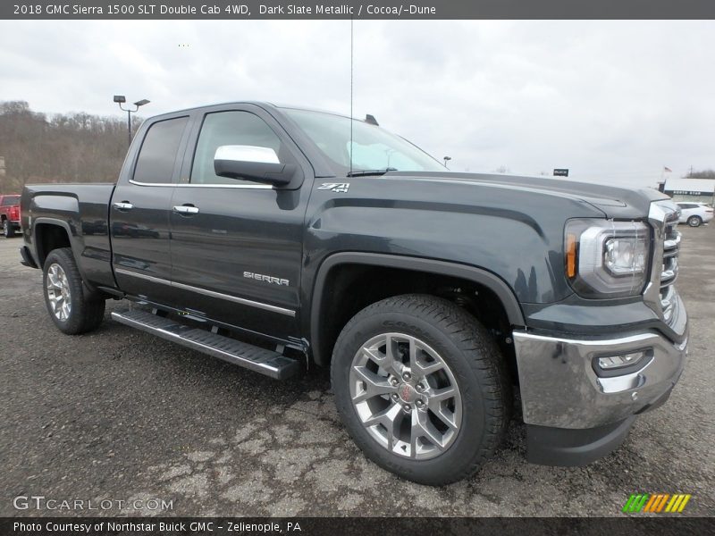 Front 3/4 View of 2018 Sierra 1500 SLT Double Cab 4WD